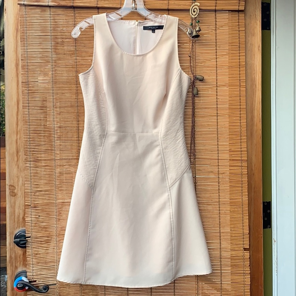 Andrew Marc sleeveless blush dress chic office